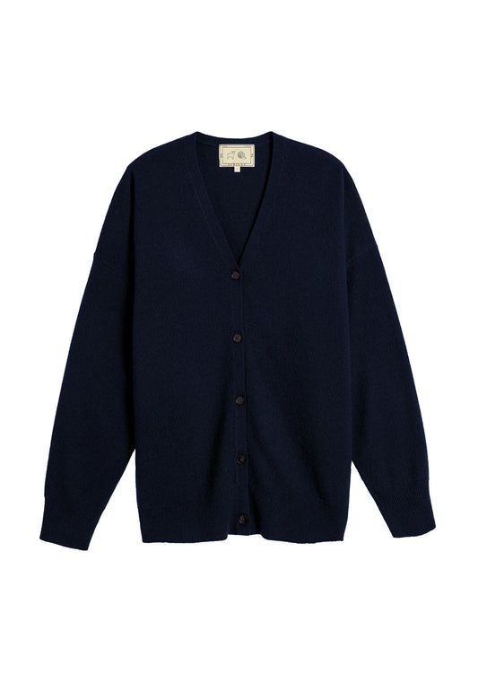 Jayla Cashmere Cardigan in Navy