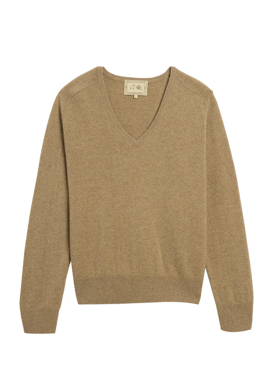Erin Cashmere Sweater in Fawn