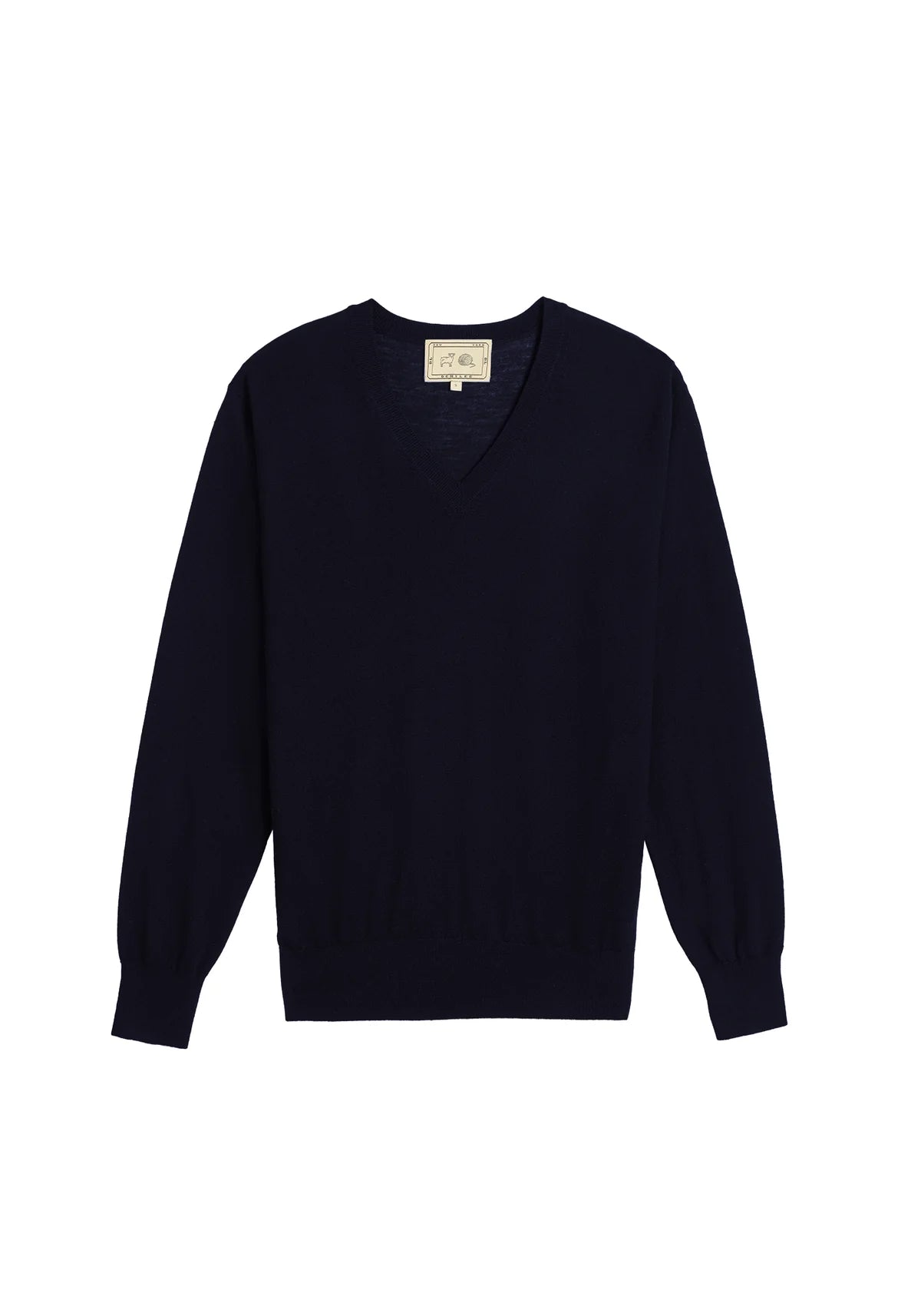 Blythe Superfine Cashmere Sweater in Navy