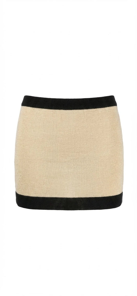 Mirae Skirt in Black Buttercream
