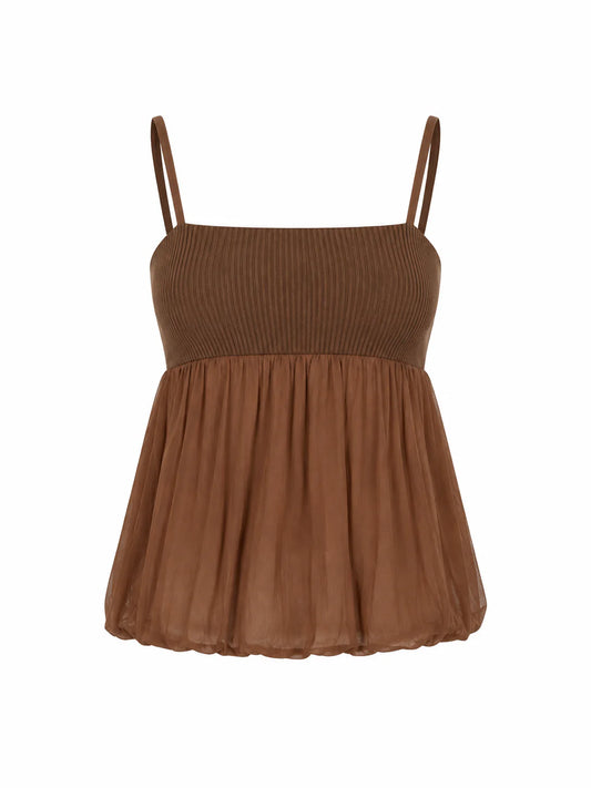 Aven Top in Rust Brown