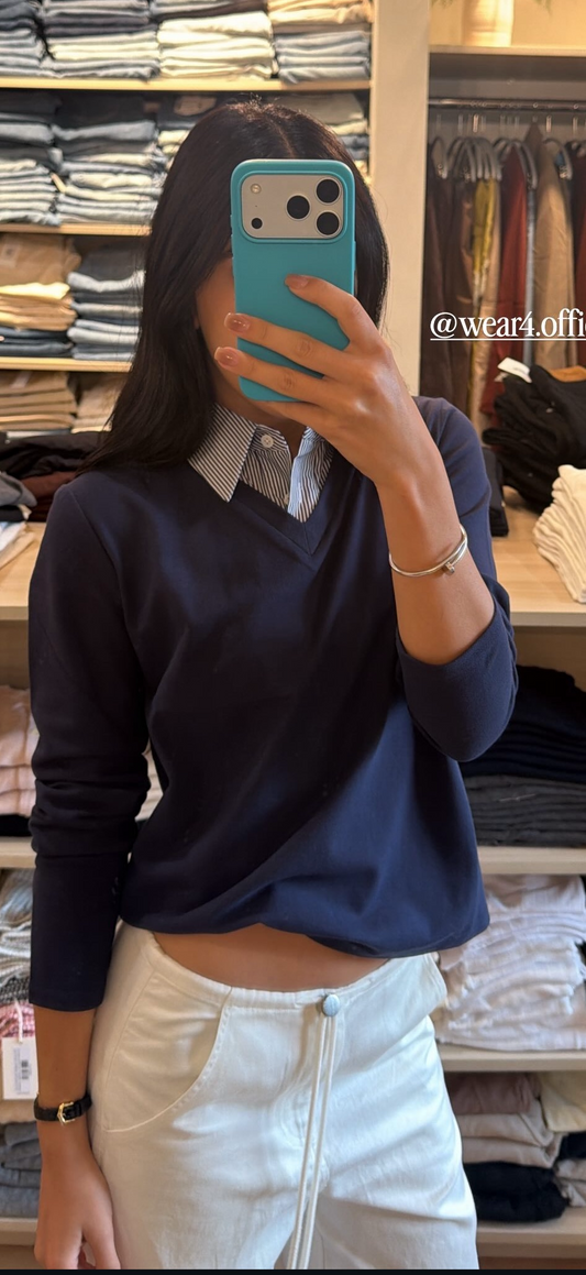 The Spencer Polo in Navy Multi