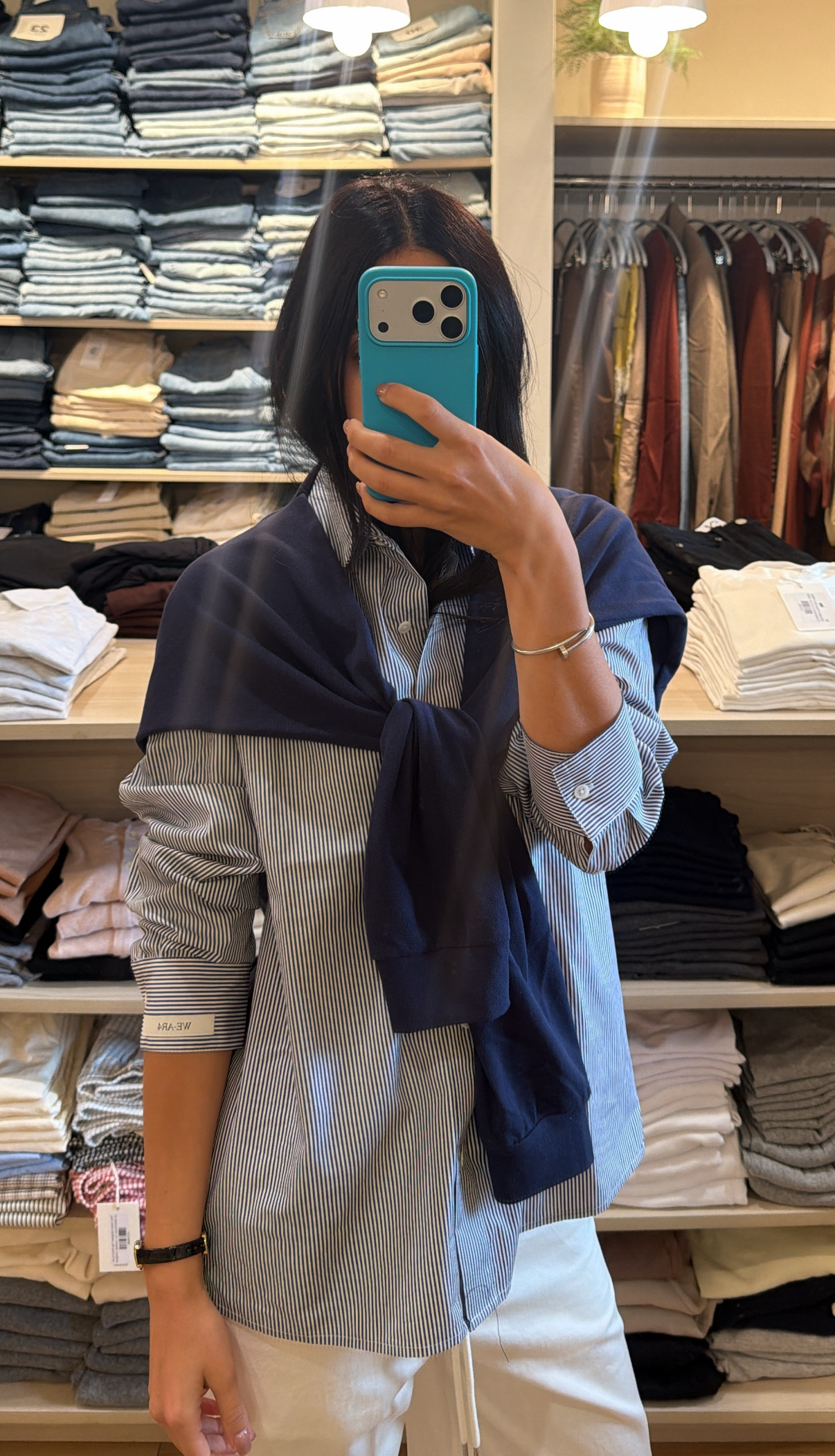 The Sloane Shirt in Navy Multi