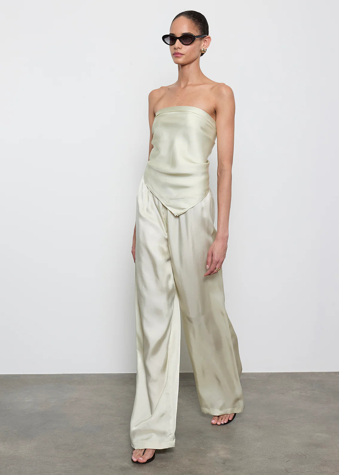 Fluid Twill Pant in Beach Glass