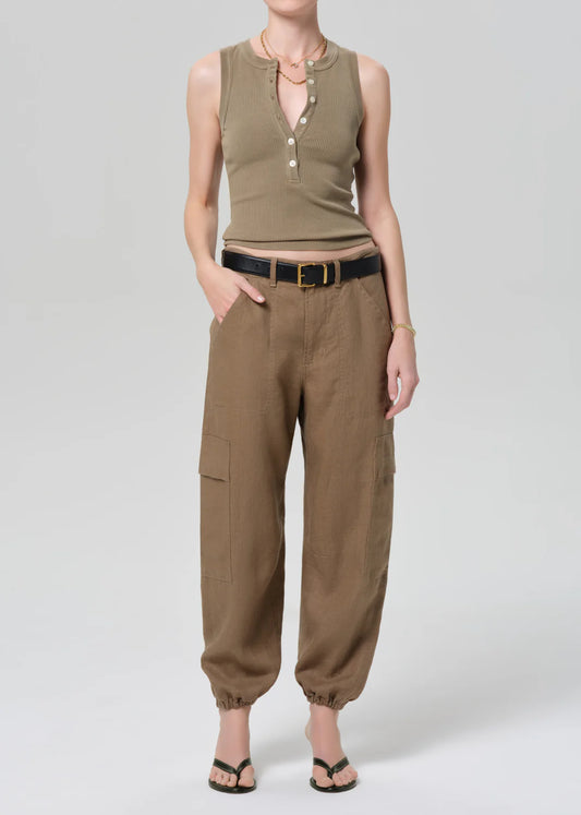 Ciela Balloon Utility in Dark Khaki