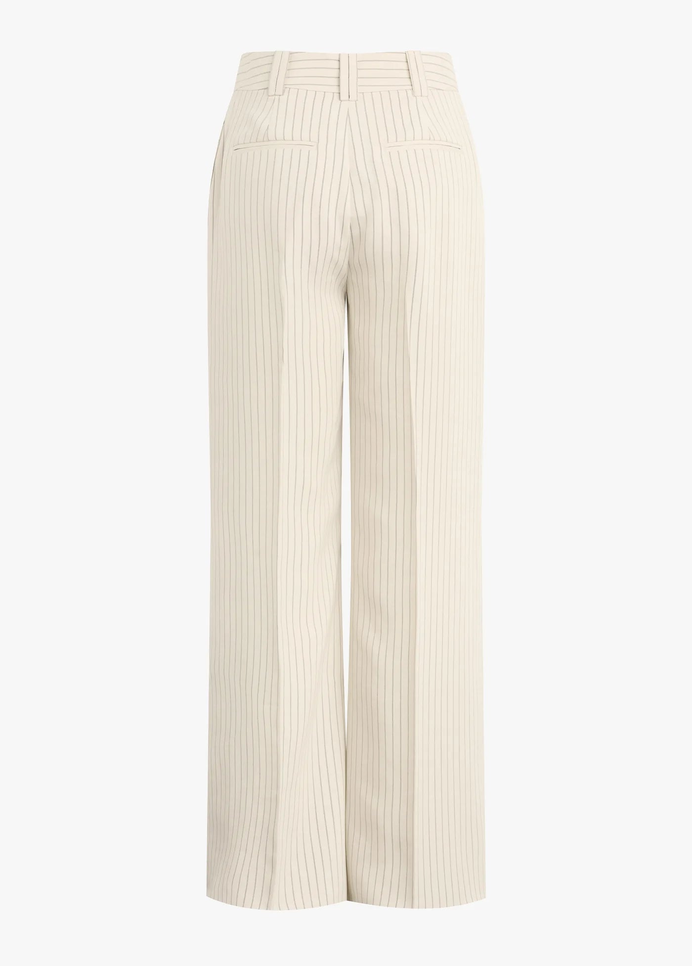 The Fine Line Pant in Cream Pinstripe
