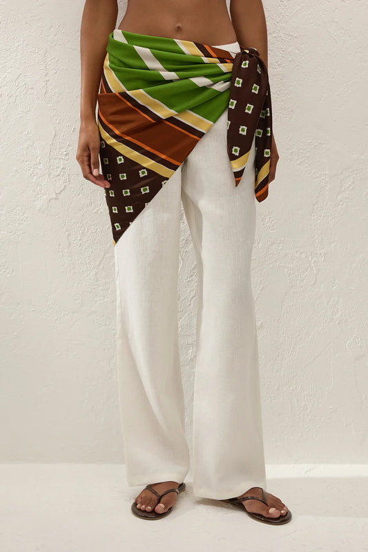 Soliel Wasit Scarf in Valencia Stripe