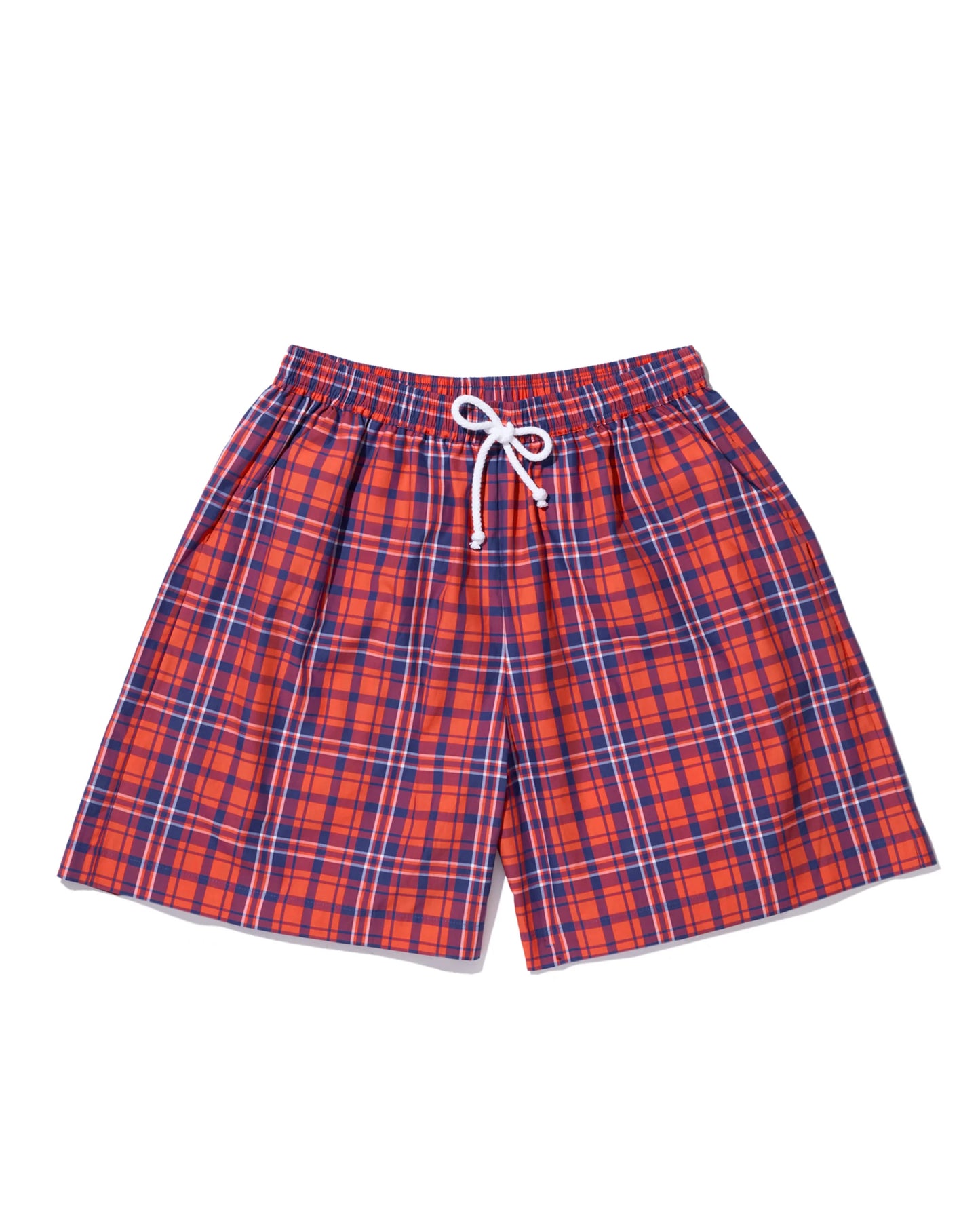 The Squid in Navy/Poppy Plaid
