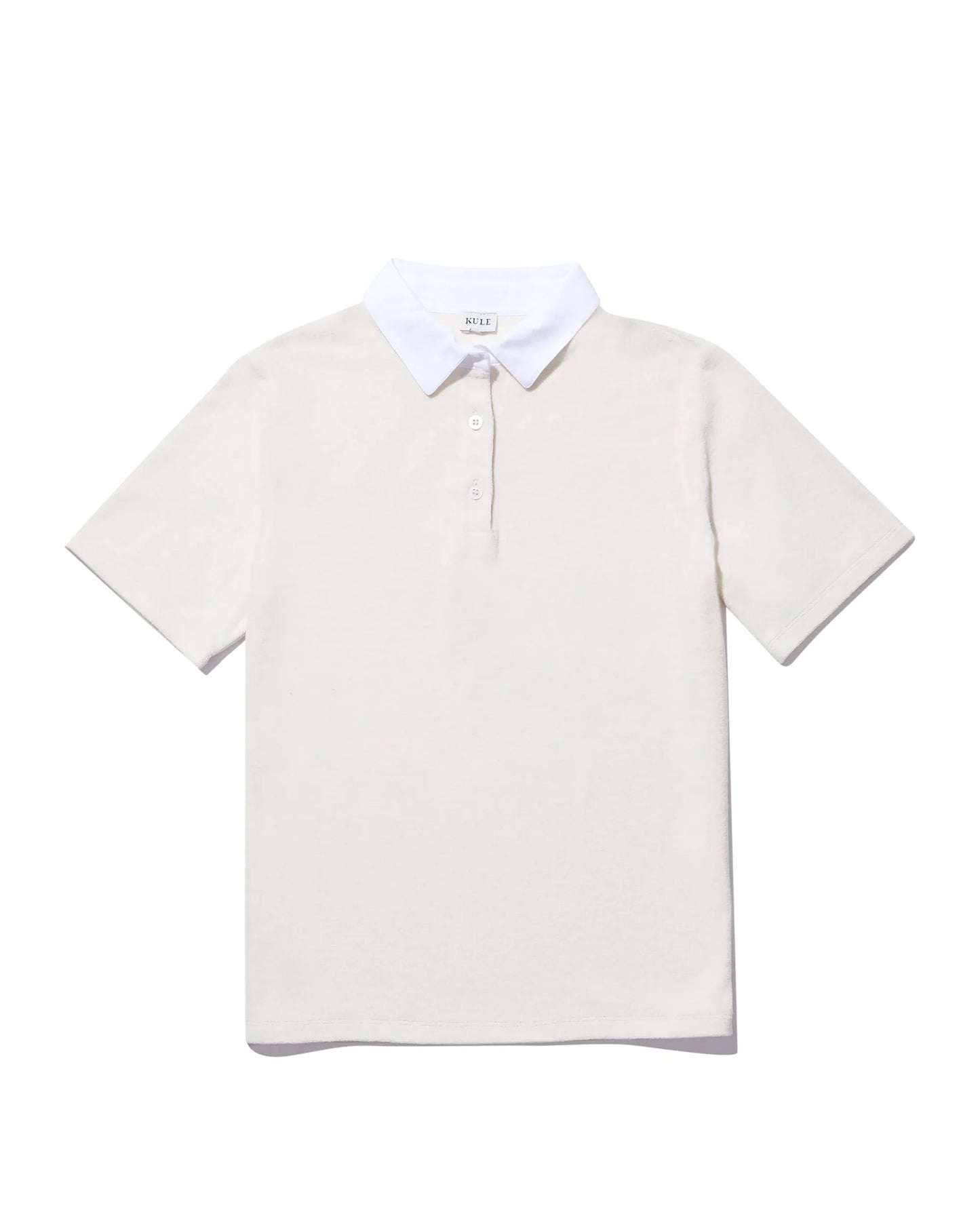 The Women's Terry Polo in Cream