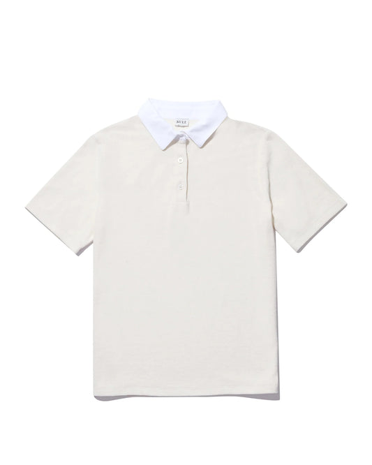 The Women's Terry Polo in Cream
