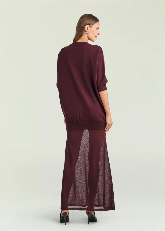 Arwen Maxi Dress in Bordeaux