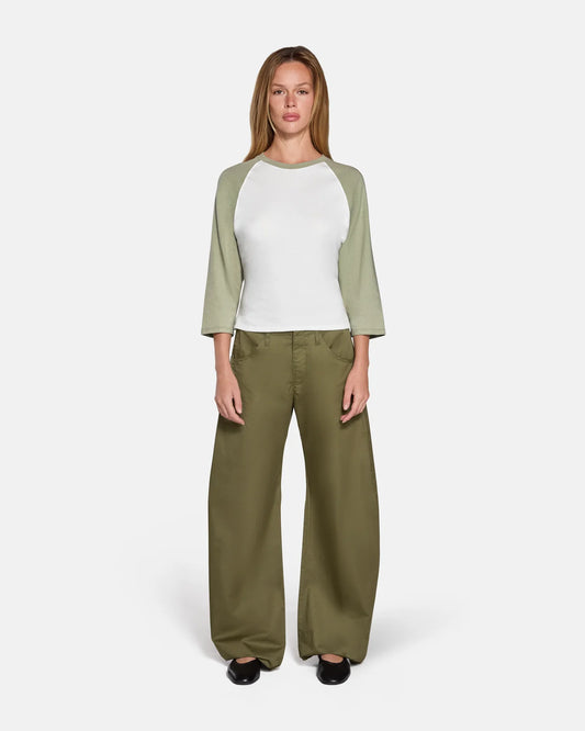 Isla Cinch Pant in Deep Olive