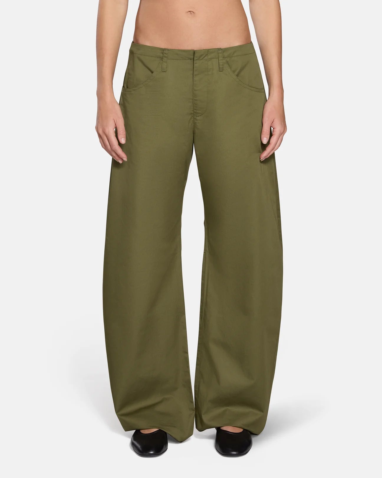 Isla Cinch Pant in Deep Olive