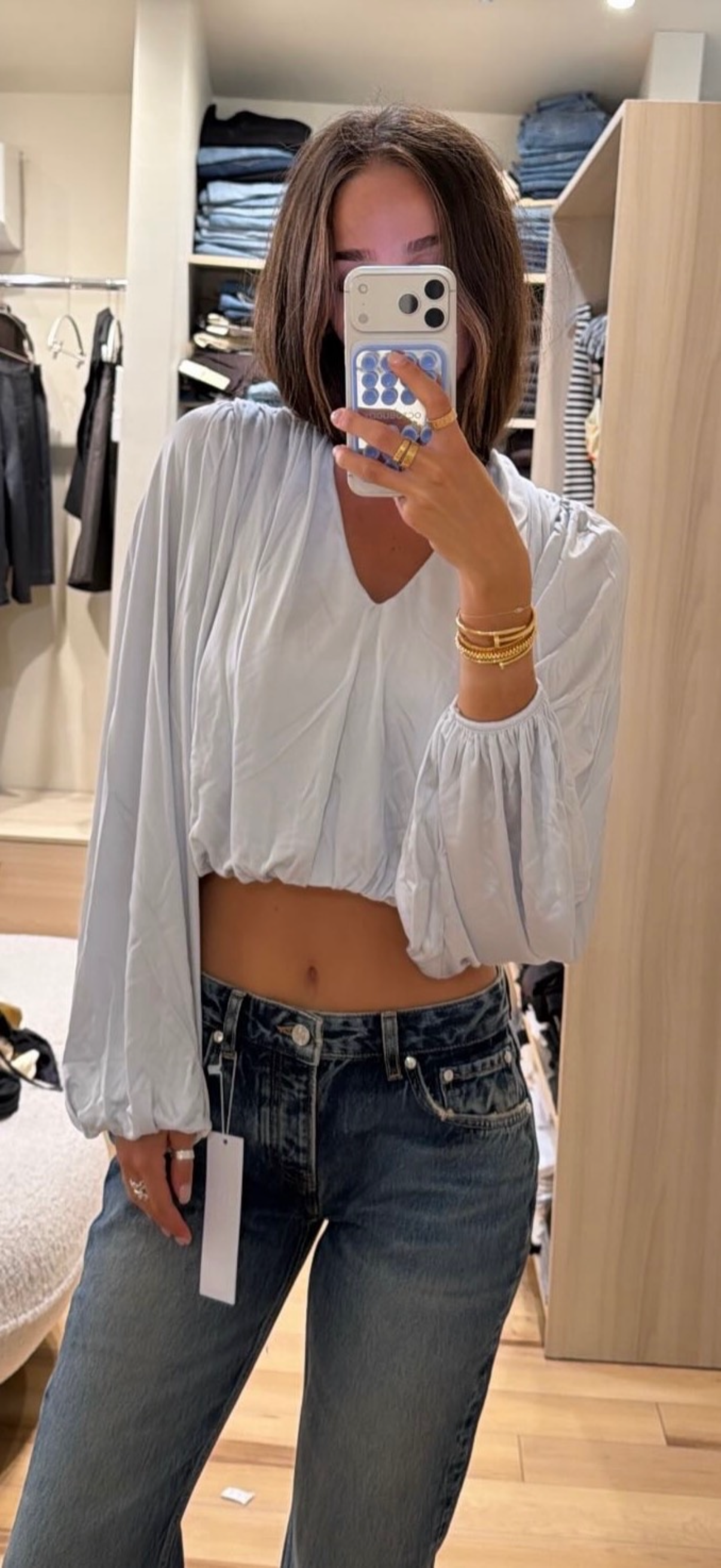 Riva Top in Ice Blue