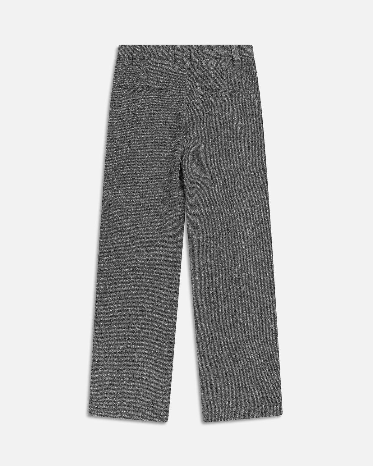 Triple Pleated Static Trouser in Blanc
