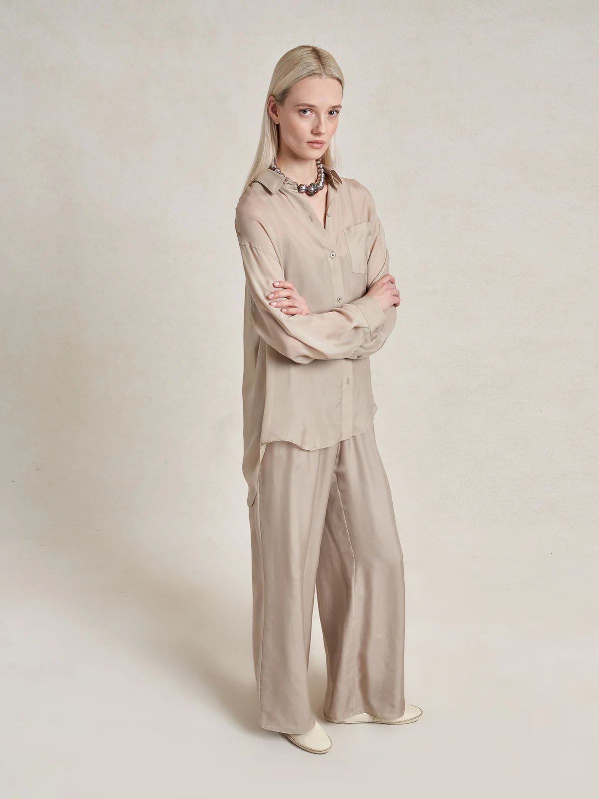 Freya Shirt in Beige