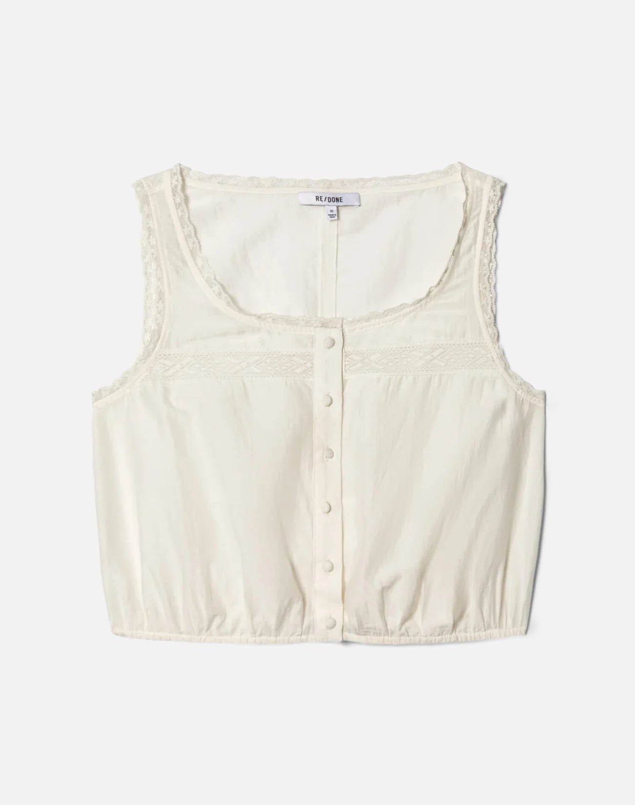 Allegra Top in Vintage White