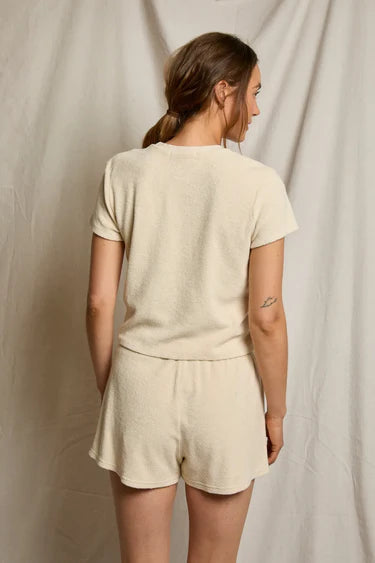 Eve Loop Terry Tee in Sugar