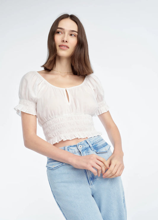 The Swoon Top in White