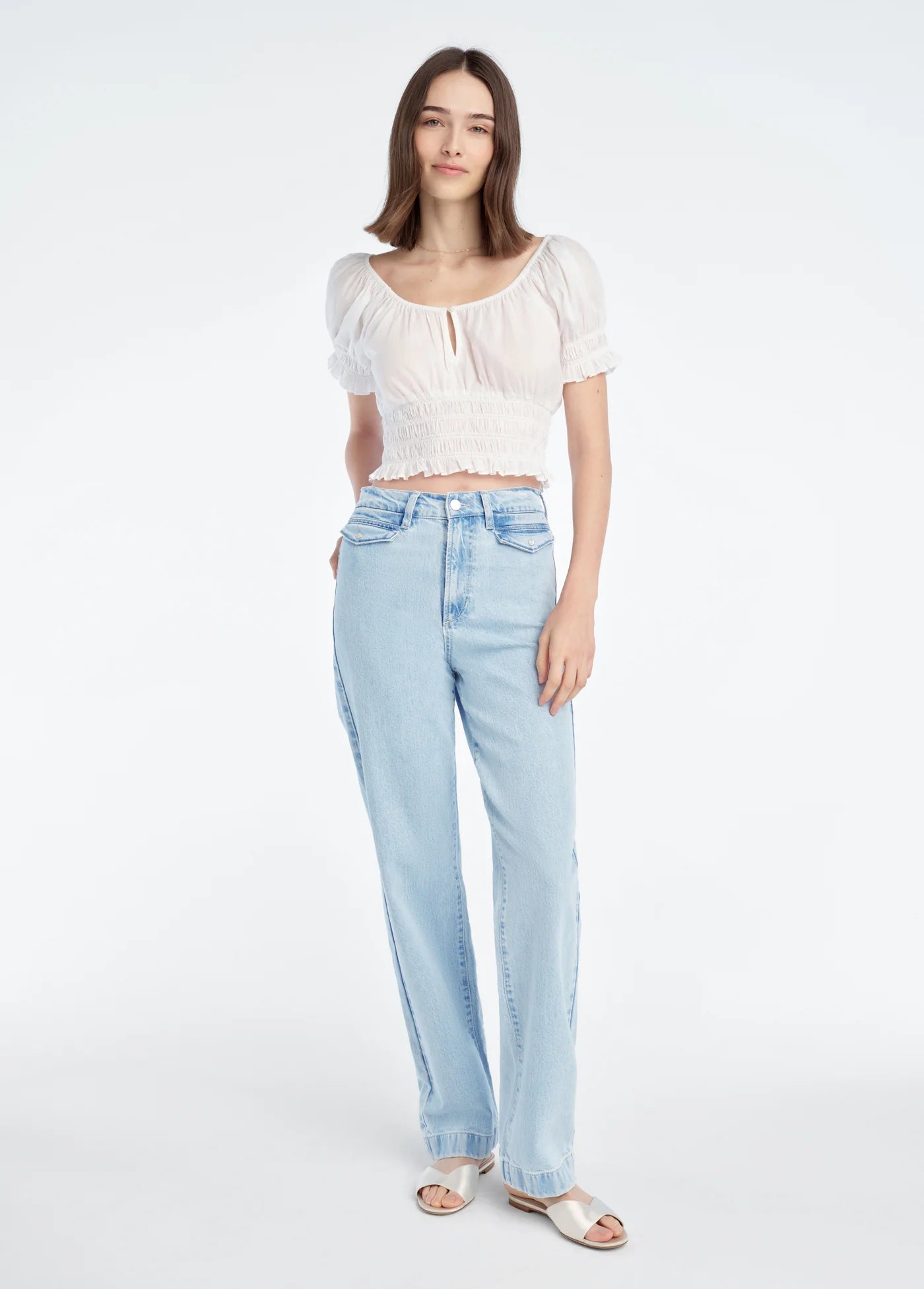 The Swoon Top in White