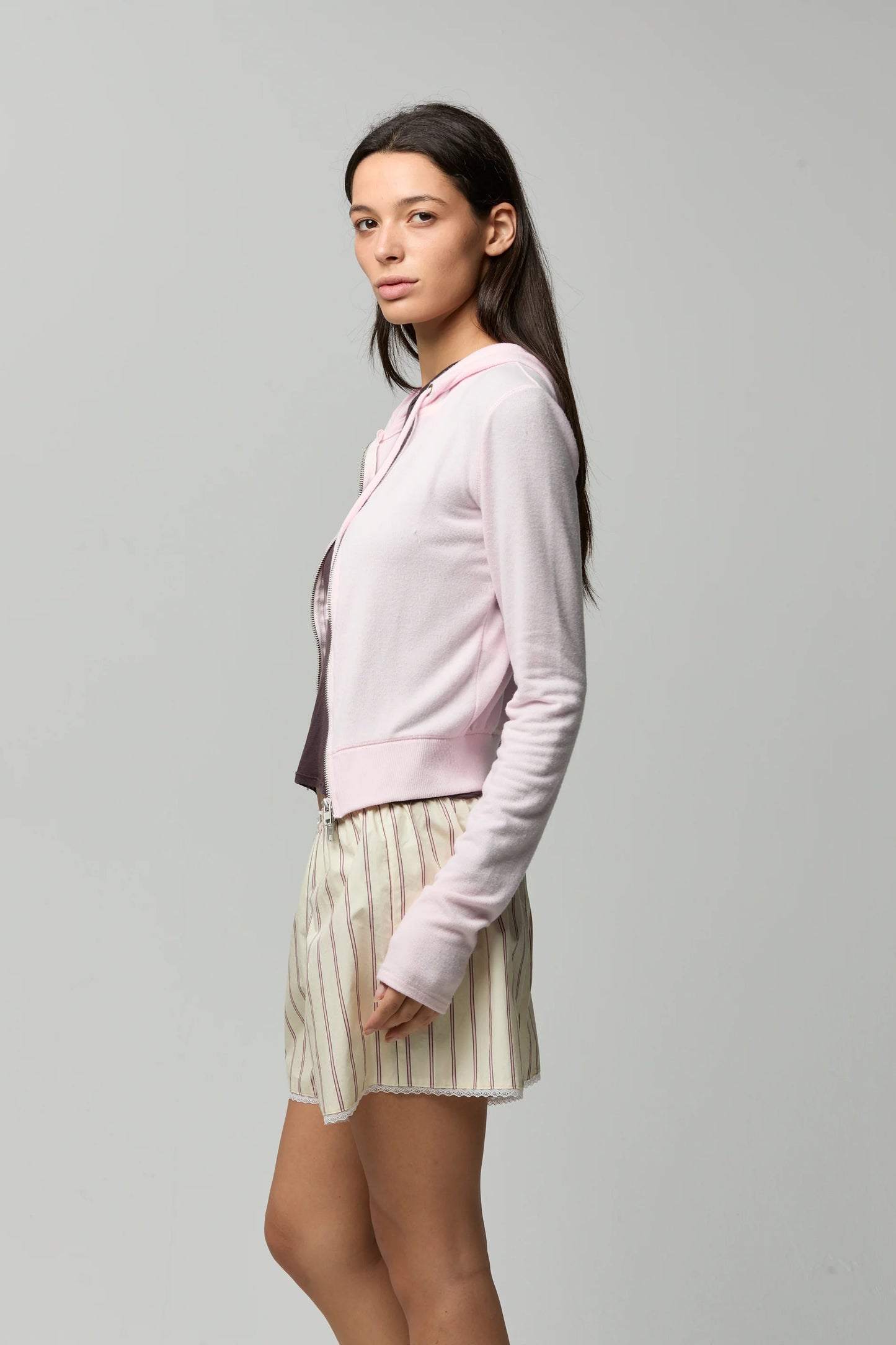 Luna Short in Misty Rose Stripe