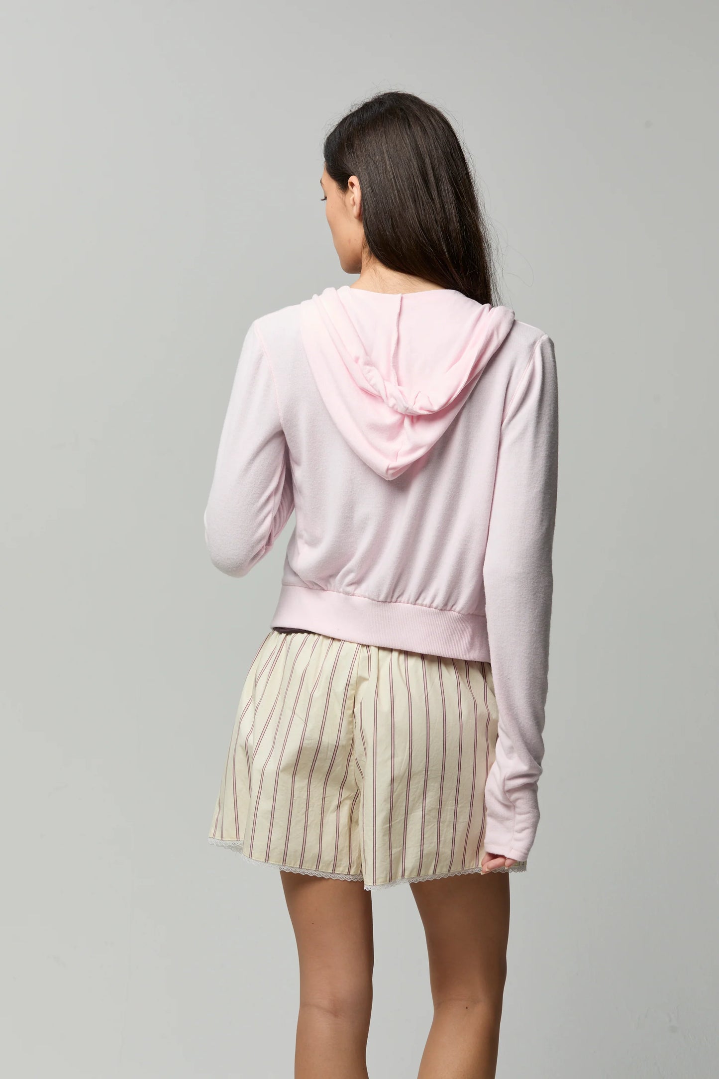 Luna Short in Misty Rose Stripe