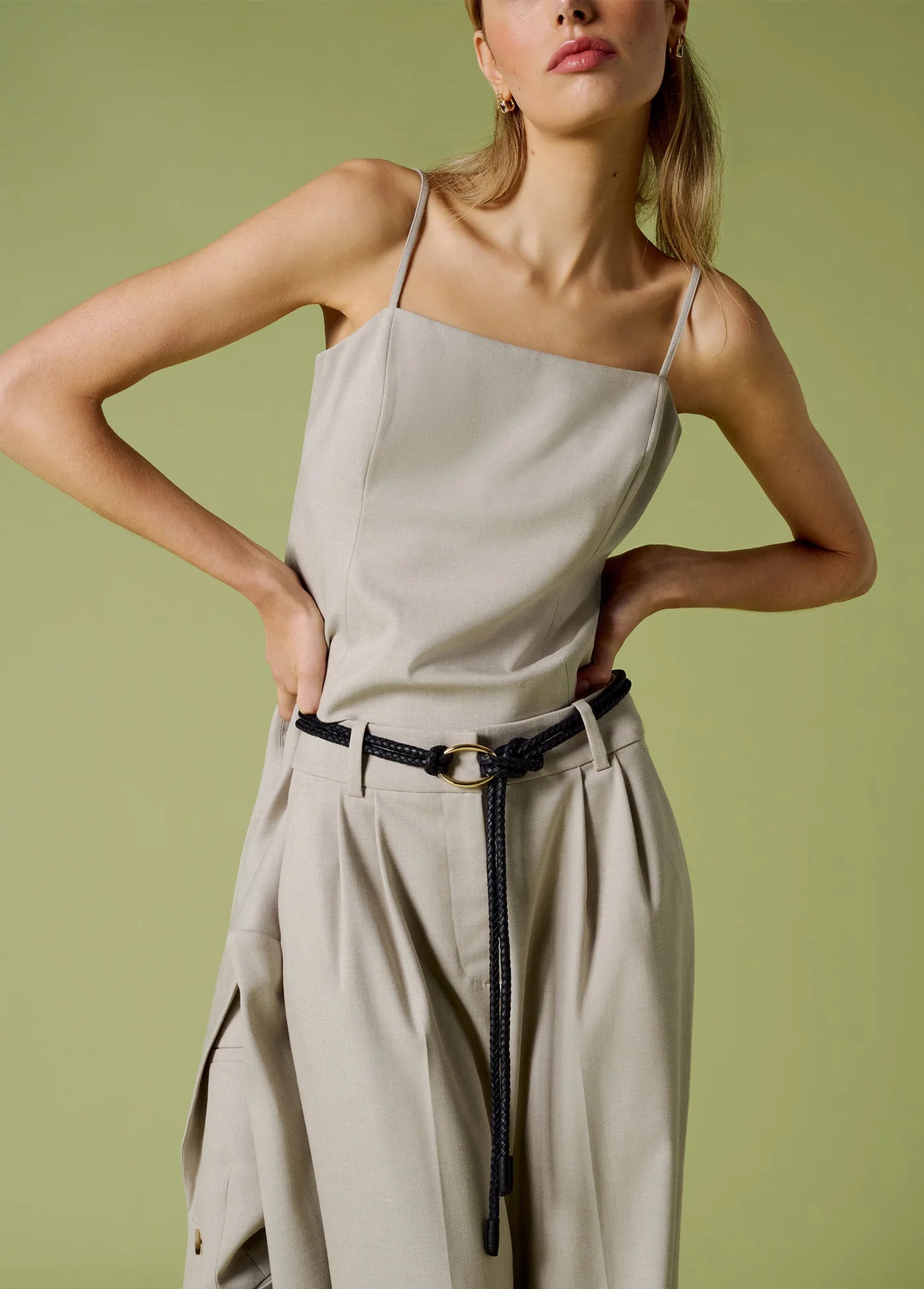 The I'm Back Top in Khaki