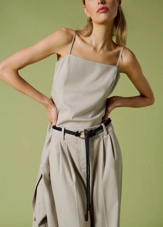 The I'm Back Top in Khaki