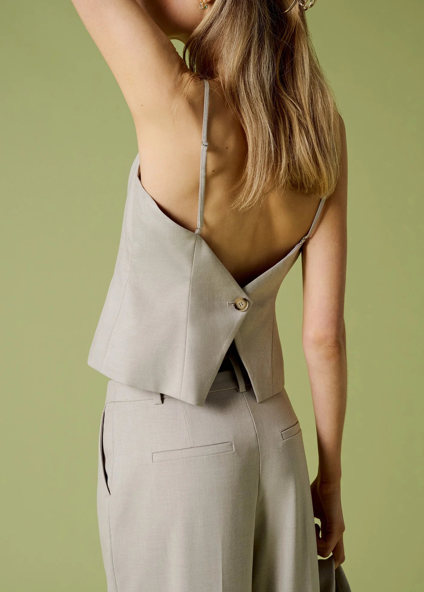 The I'm Back Top in Khaki