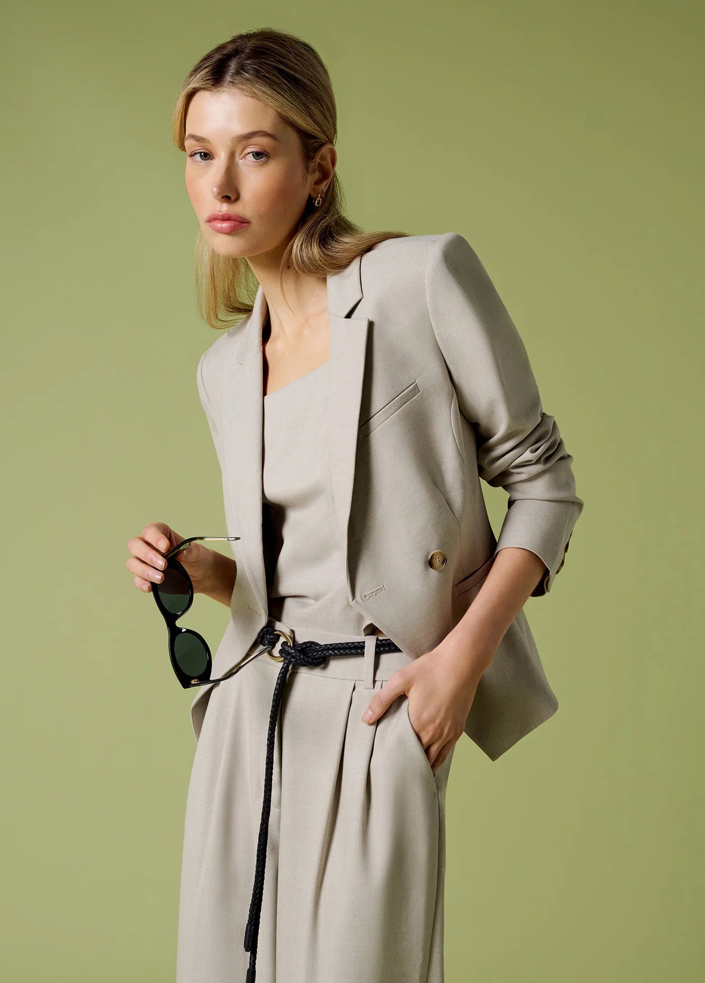 The Rivers Blazer in Khaki