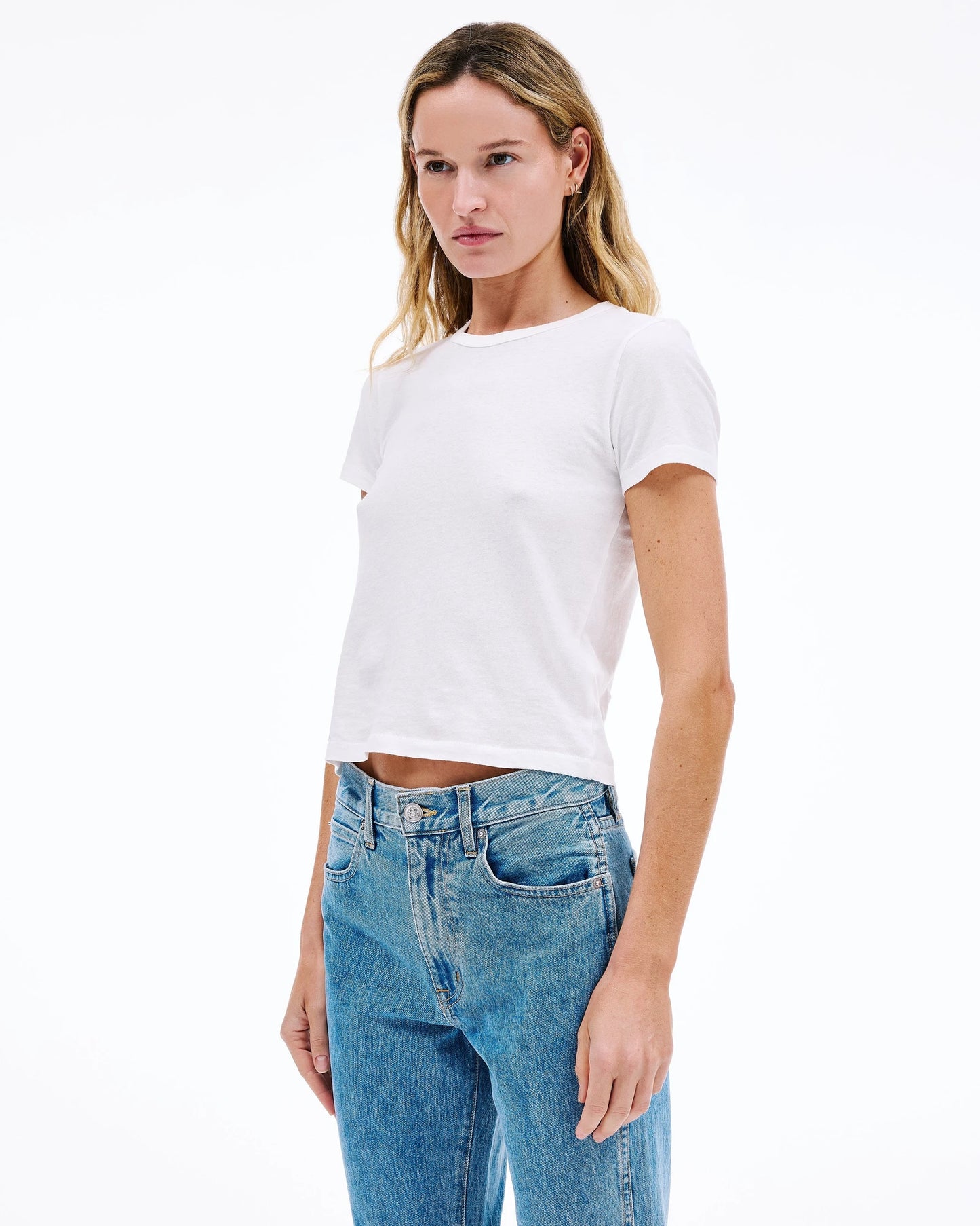 Baby Tee in Natural White