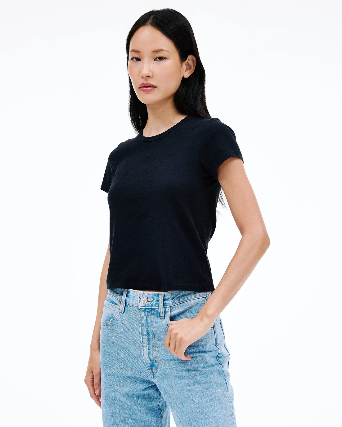 Baby Tee in Raven