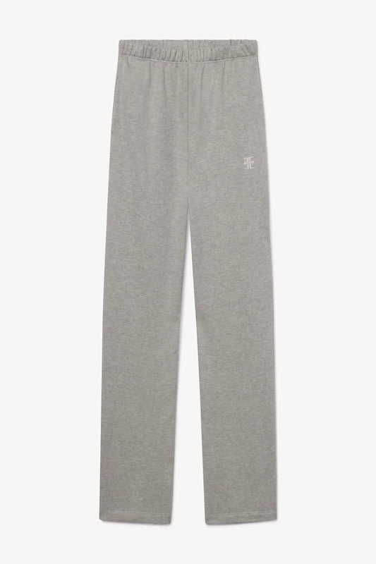 Oversized Wide Leg Sweatpant in Heather Grey