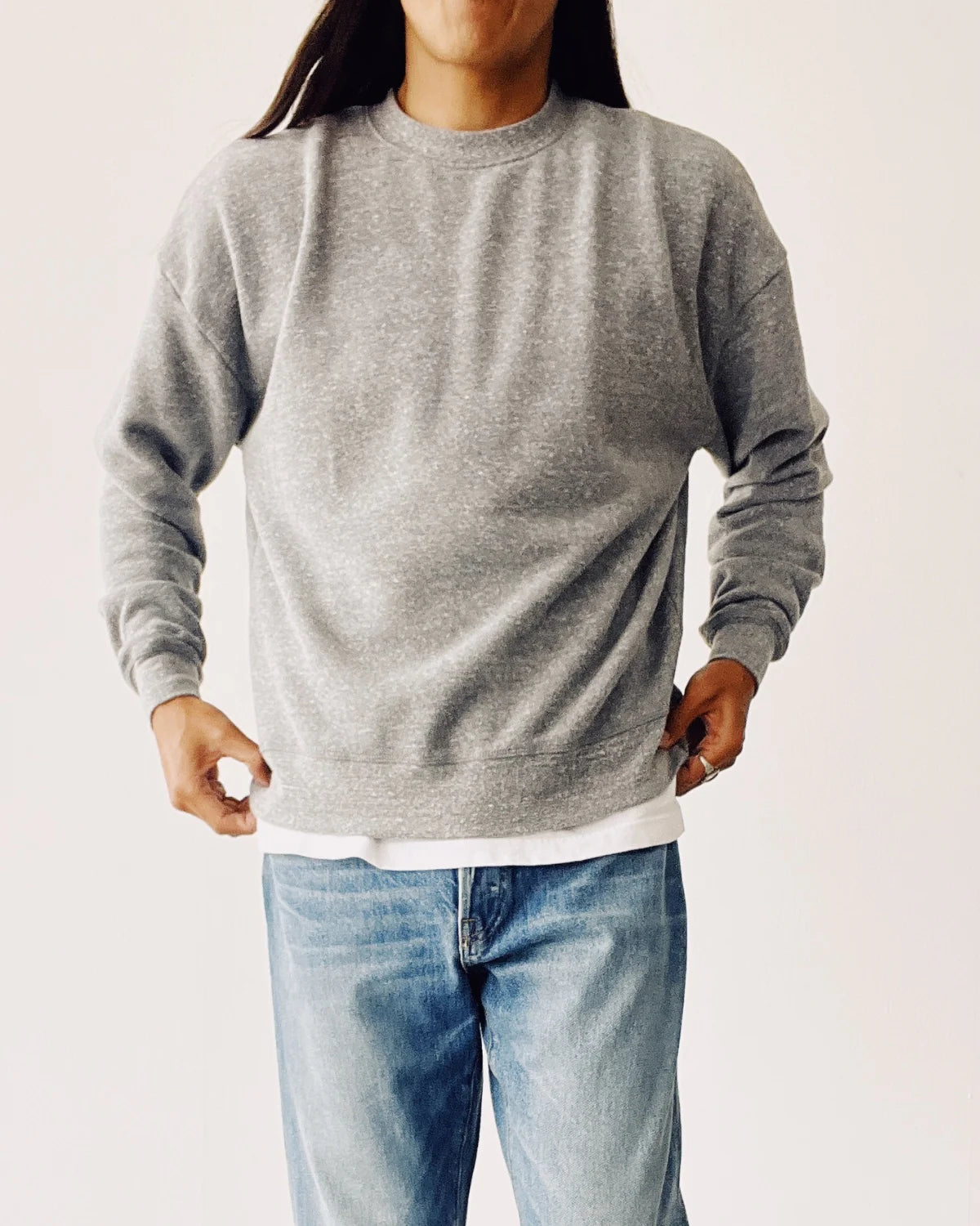 The Boxy Sweatshirt in PE Grey