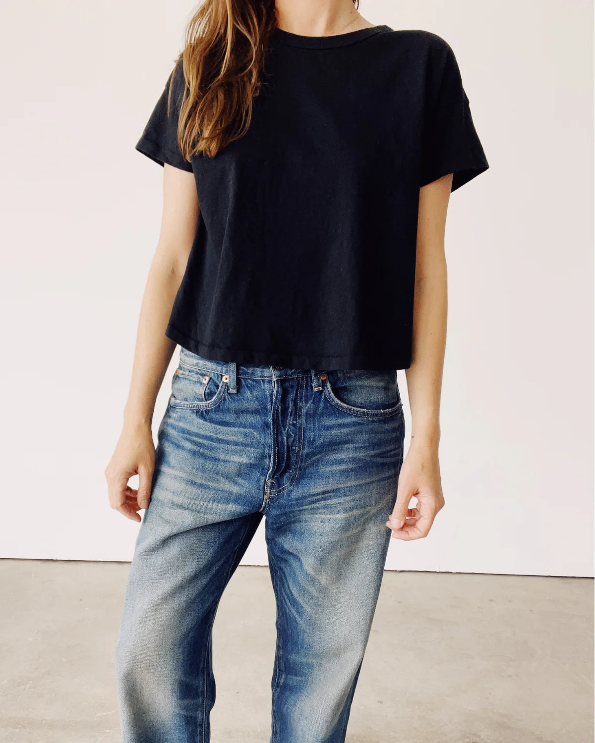 The Boxy Tee in Black