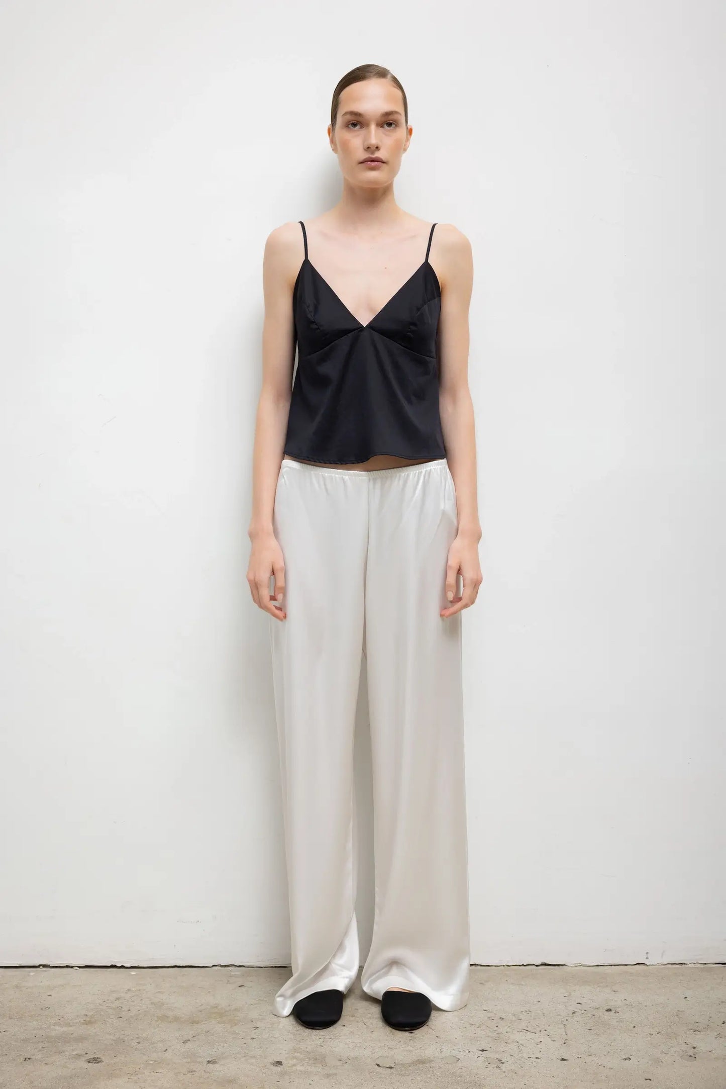 Barb Wide Leg Pant in Optic White