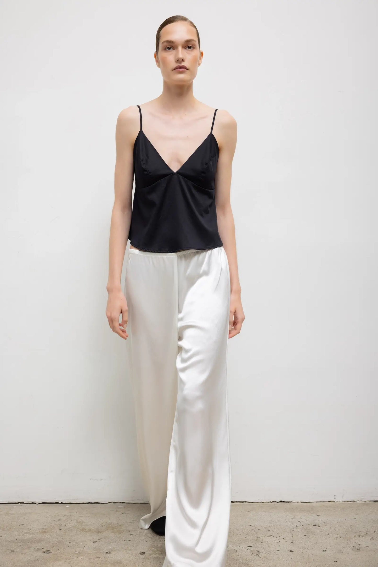 Barb Wide Leg Pant in Optic White