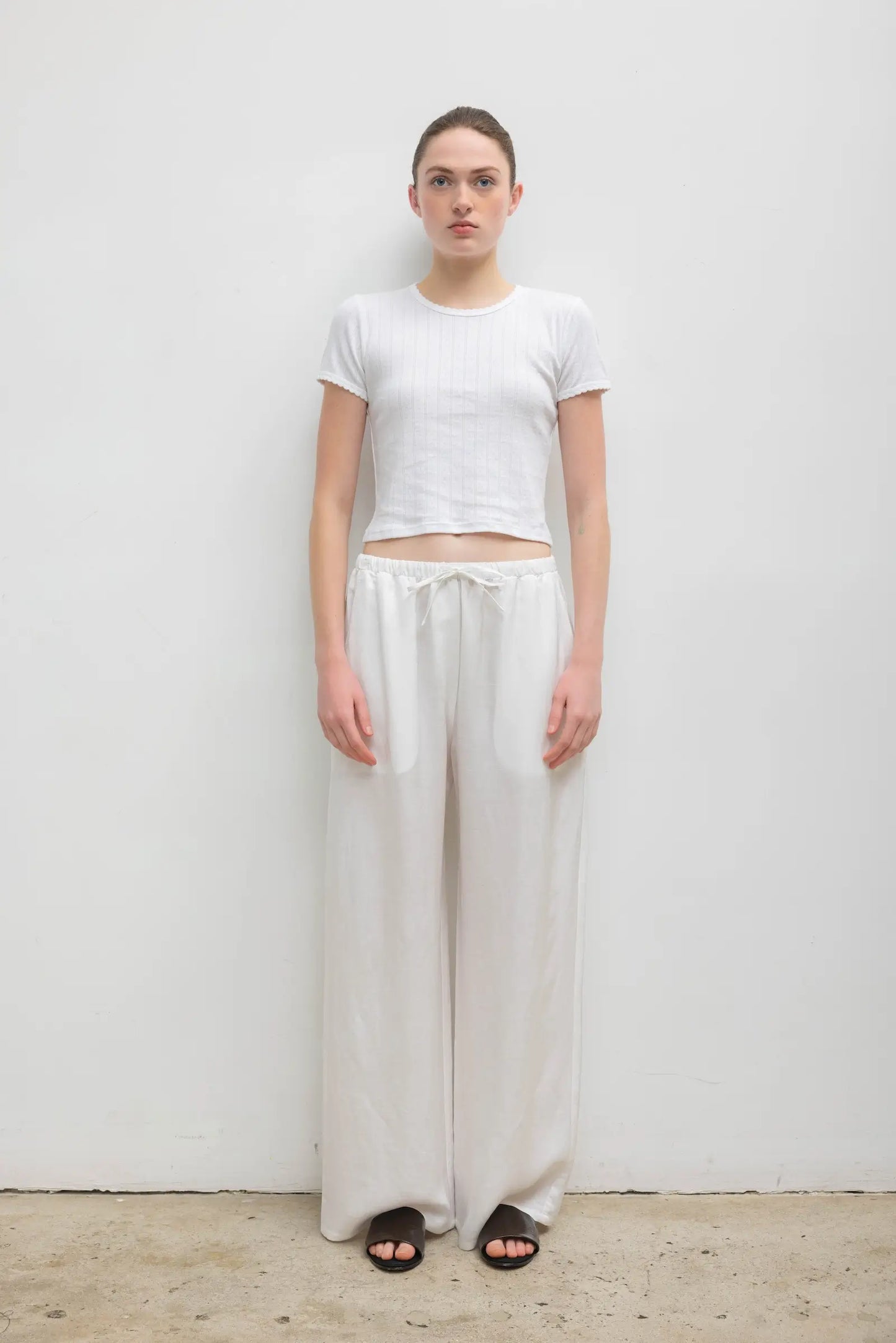 Daniel Drawstring Pocket Pant in Parchment