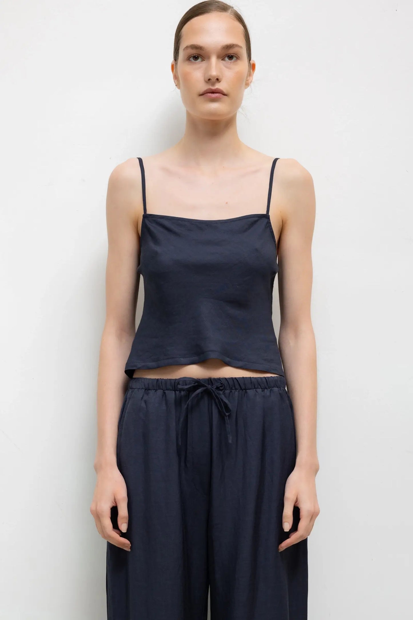 Daniel Square Neck Tank in Midnight