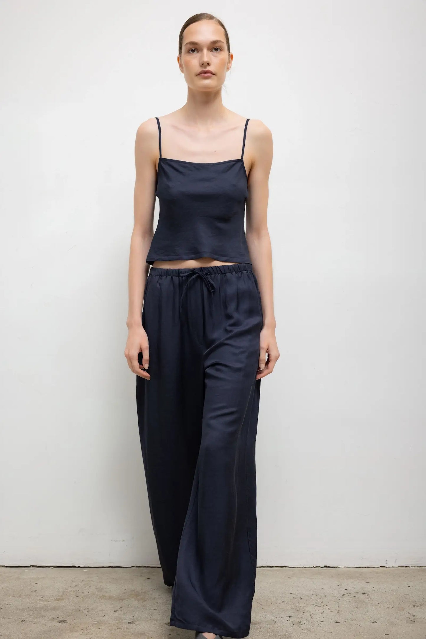 Daniel Square Neck Tank in Midnight
