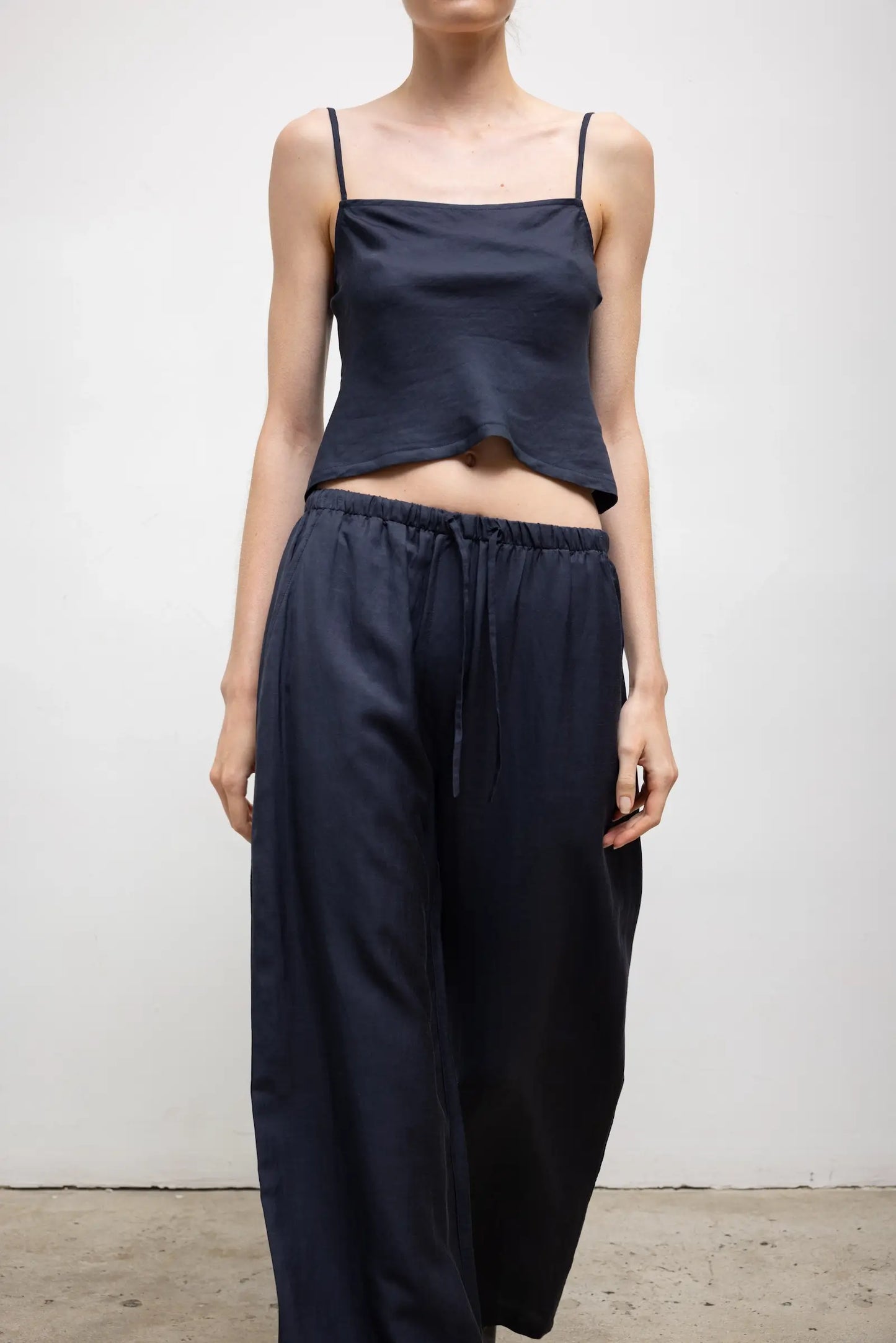 Daniel Square Neck Tank in Midnight