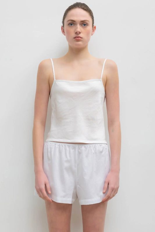 Daniel Square Neck Tank in Parchment