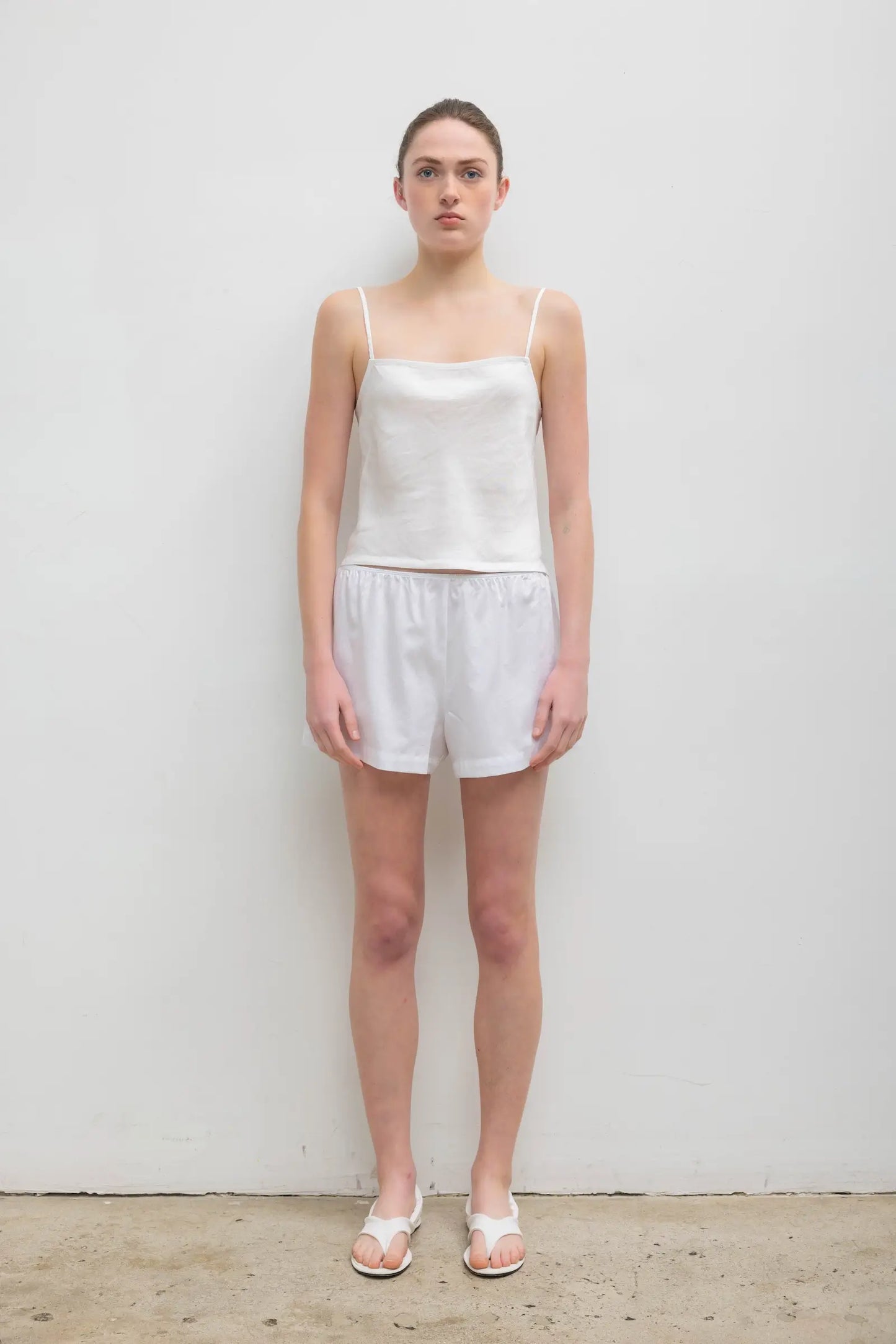 Daniel Square Neck Tank in Parchment