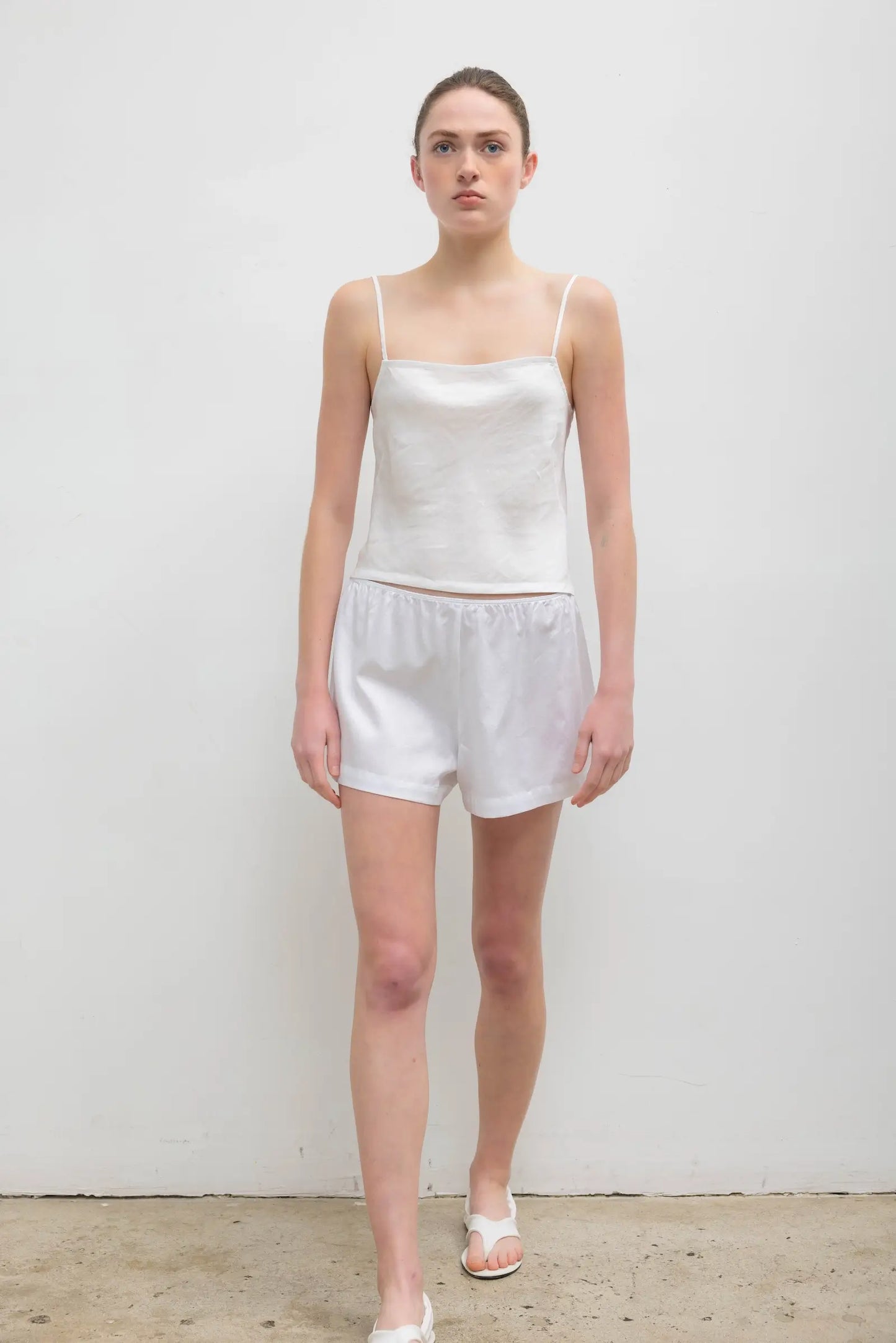 Daniel Square Neck Tank in Parchment