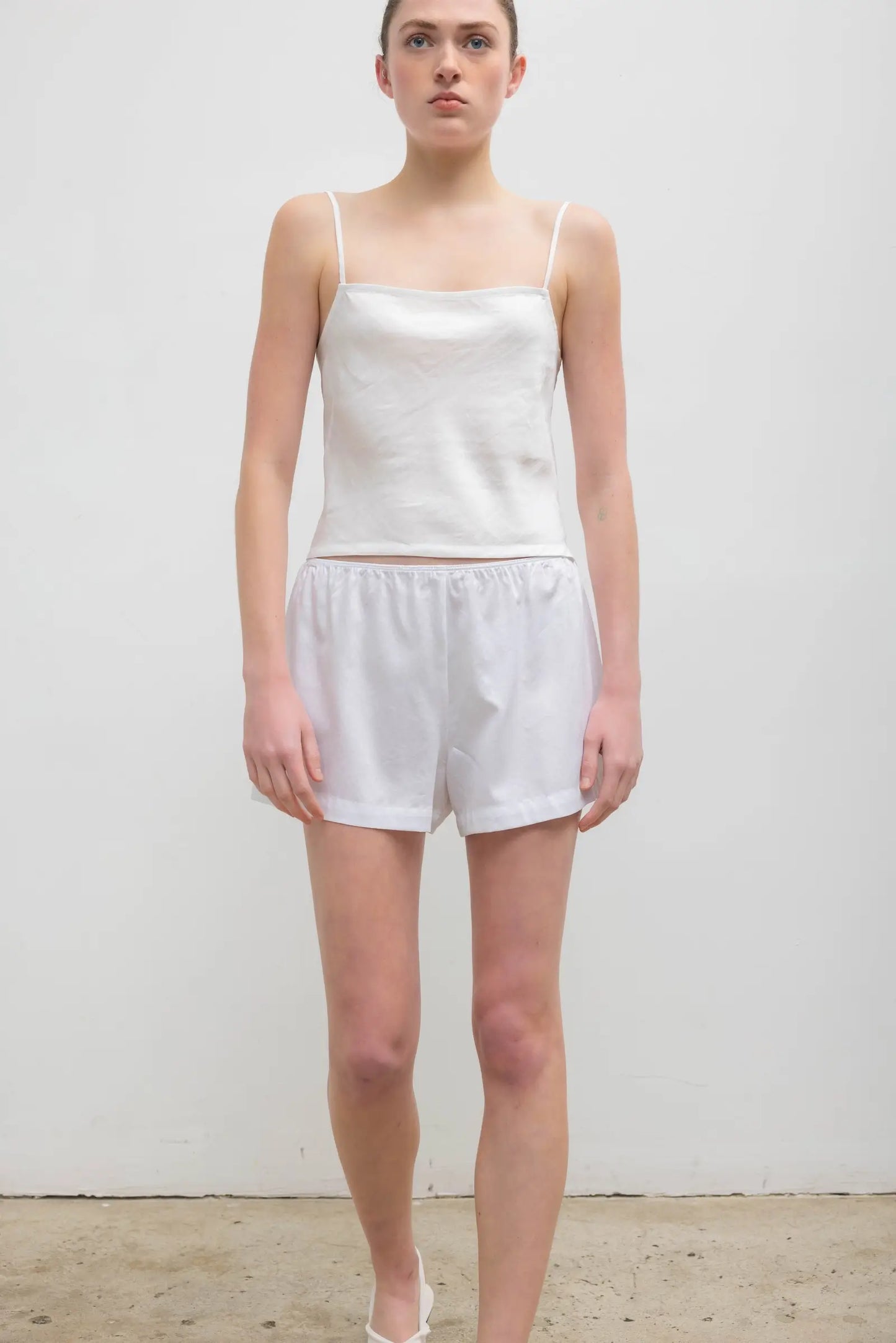 Daniel Square Neck Tank in Parchment