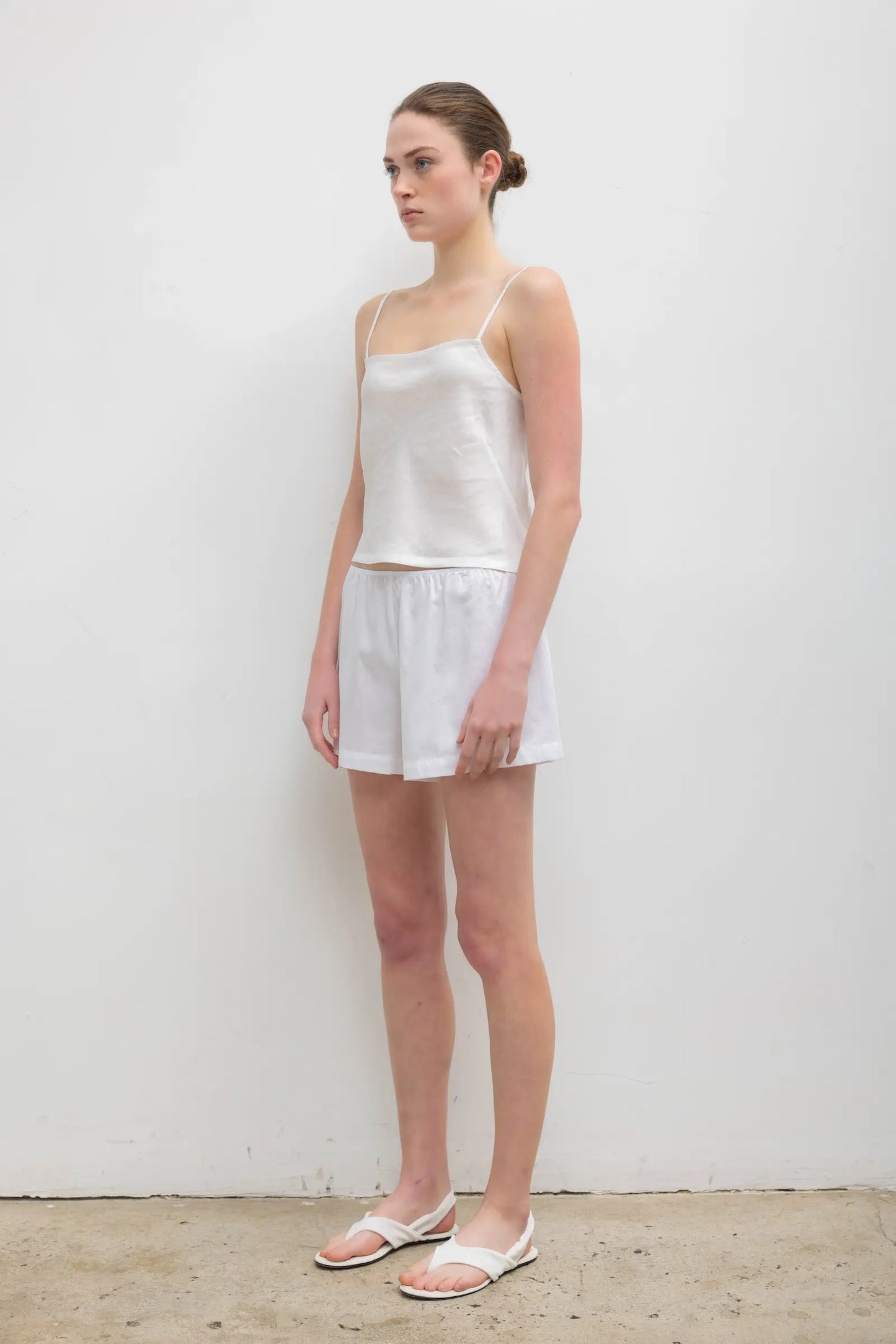 Daniel Square Neck Tank in Parchment