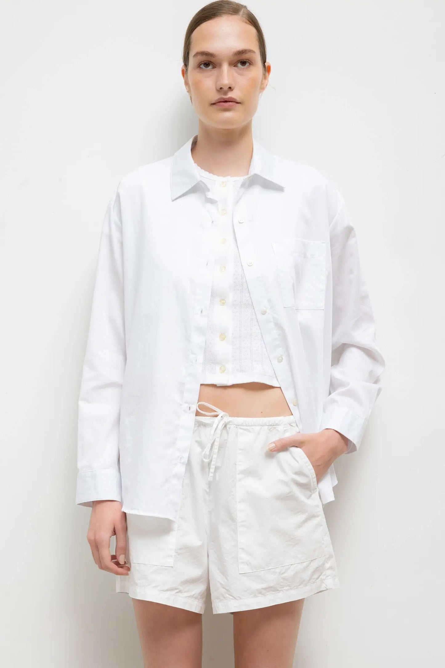 Yoko Classic Button Down in White