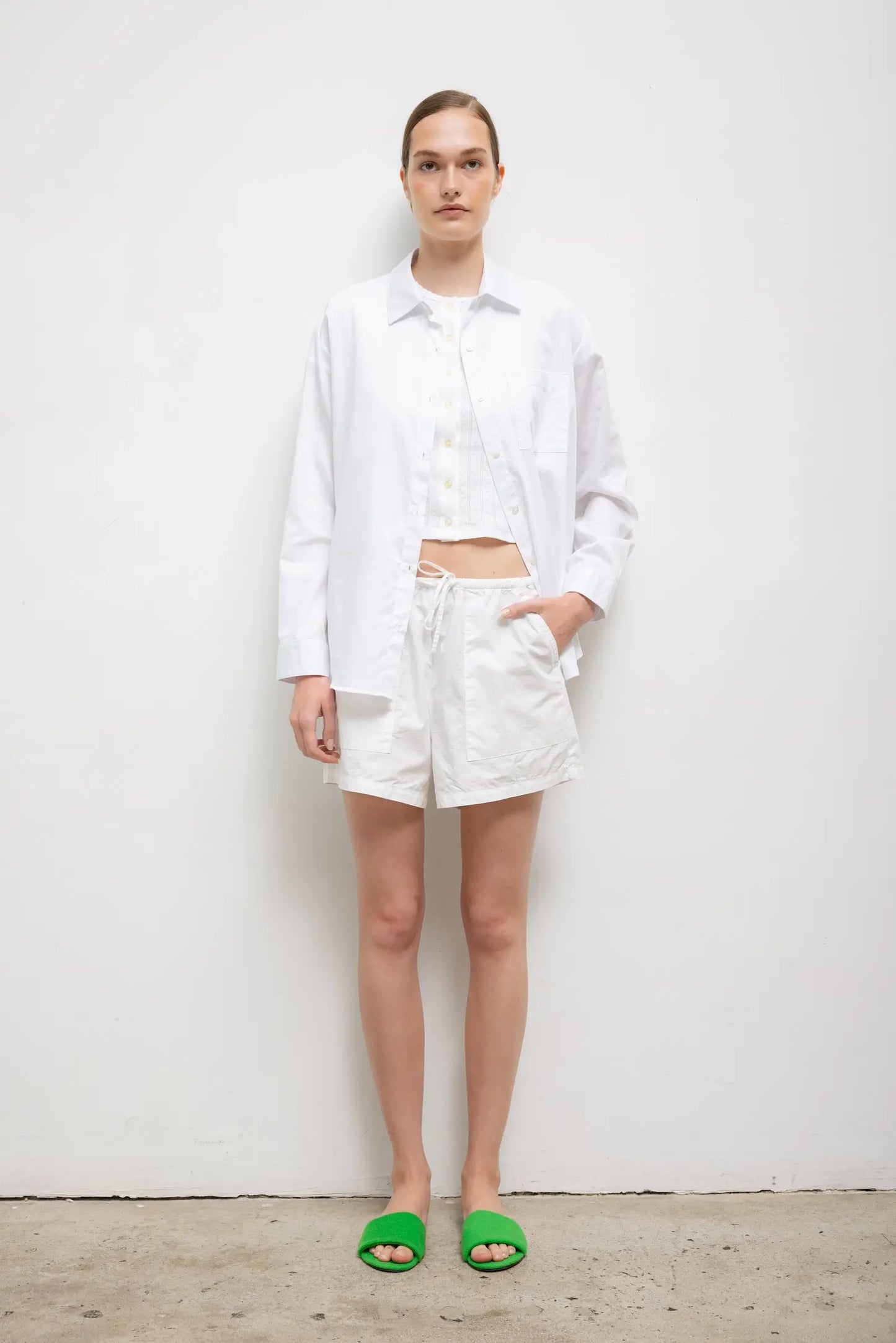 Yoko Classic Button Down in White