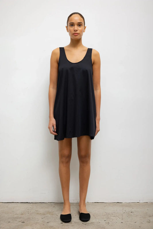 Yoko Mini Tank Dress in Black