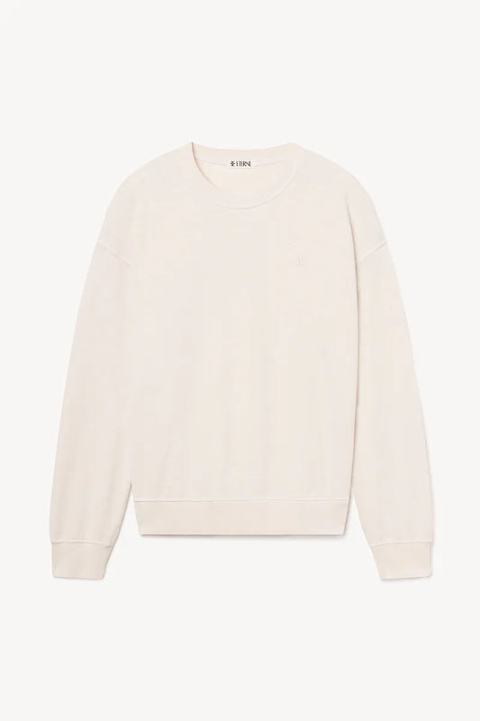 Oversized Crewneck Sweatshirt in Bone